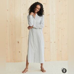 Jenni Kayne NWOT never worn capri caftan dress in navy stripe.